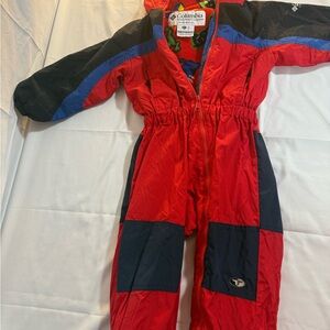 Columbia Kids' Red and Navy Snowsuit
